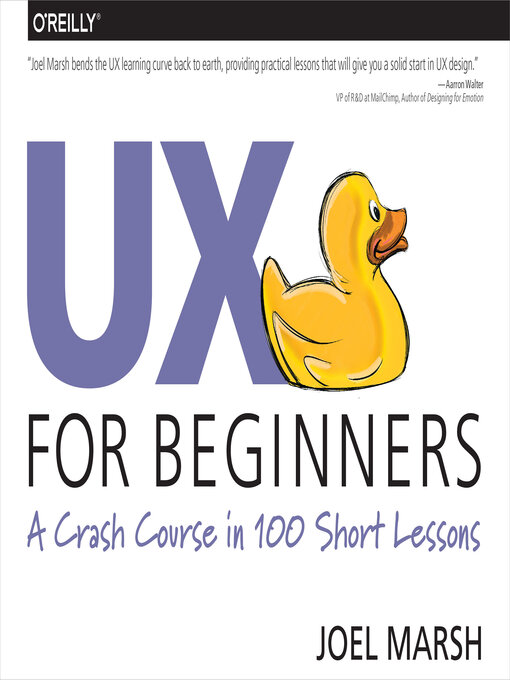 Title details for UX for Beginners by Joel Marsh - Available